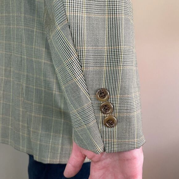 Brooks Brothers Men’s Vintage Plaid Two Button Sports Coat (Size: 38 Reg) - Picture 5 of 15